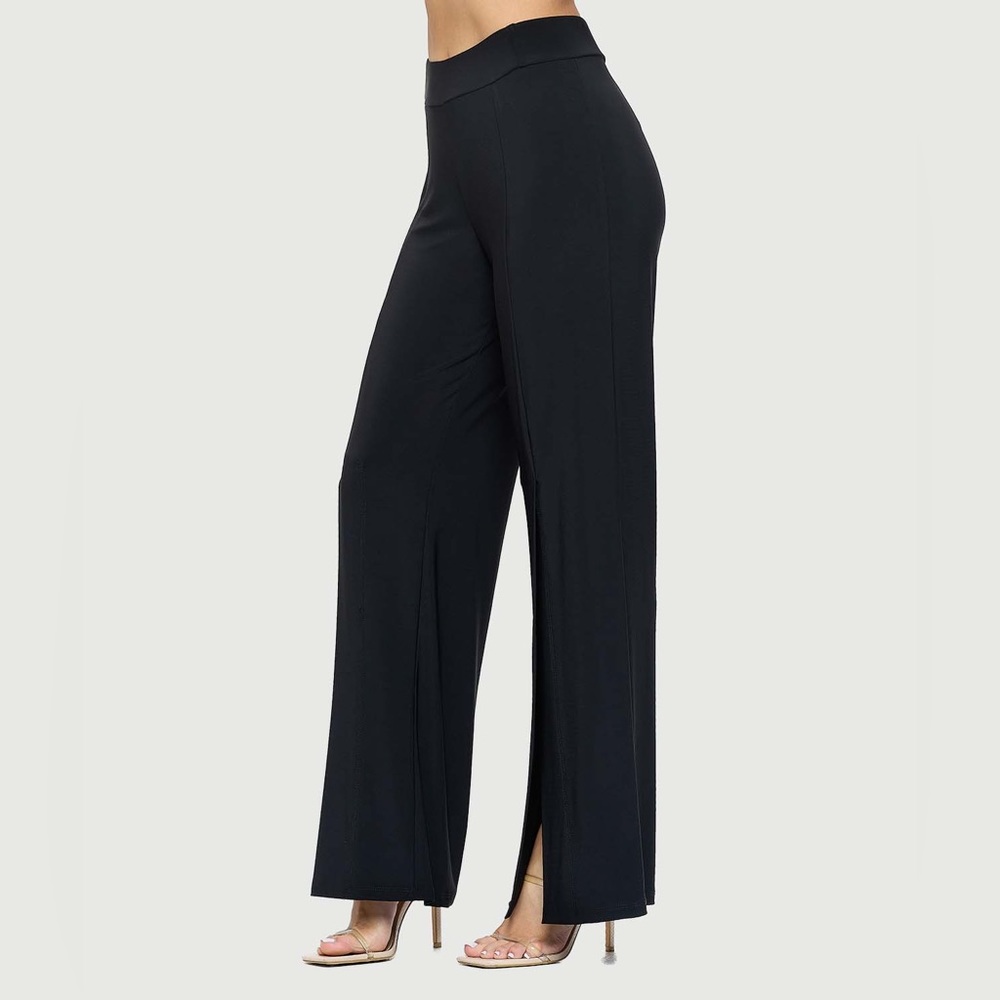 Last Tango Front slit Wide Leg Pant